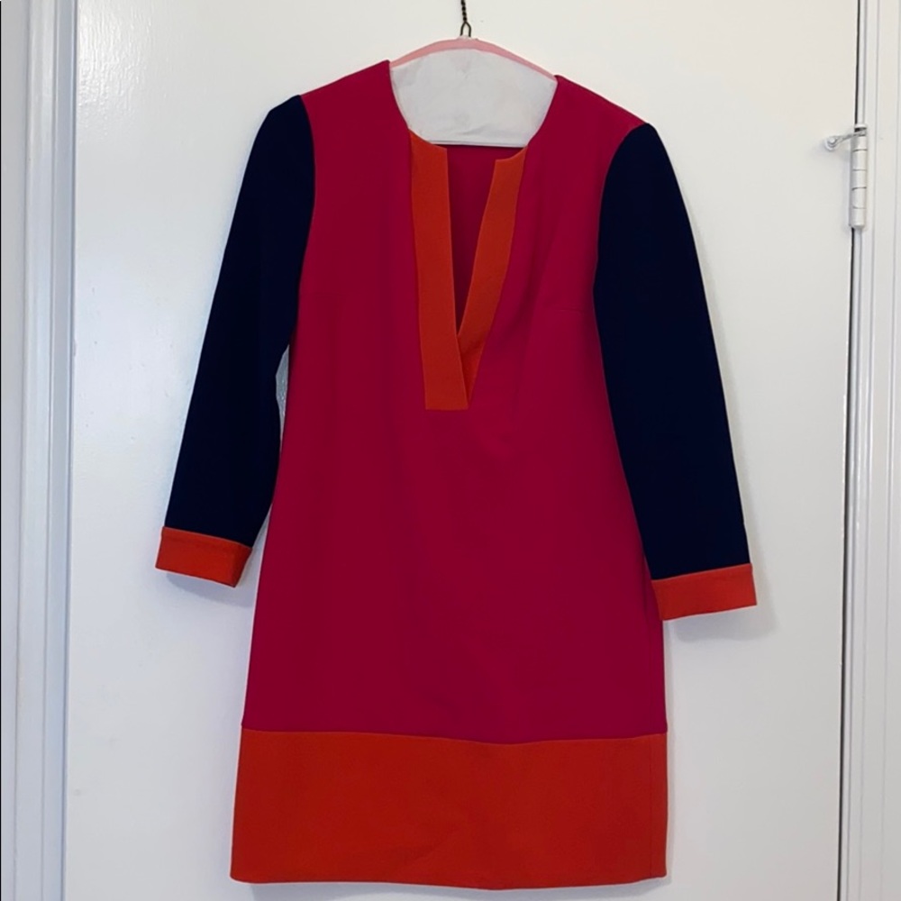 DVF Color block dress